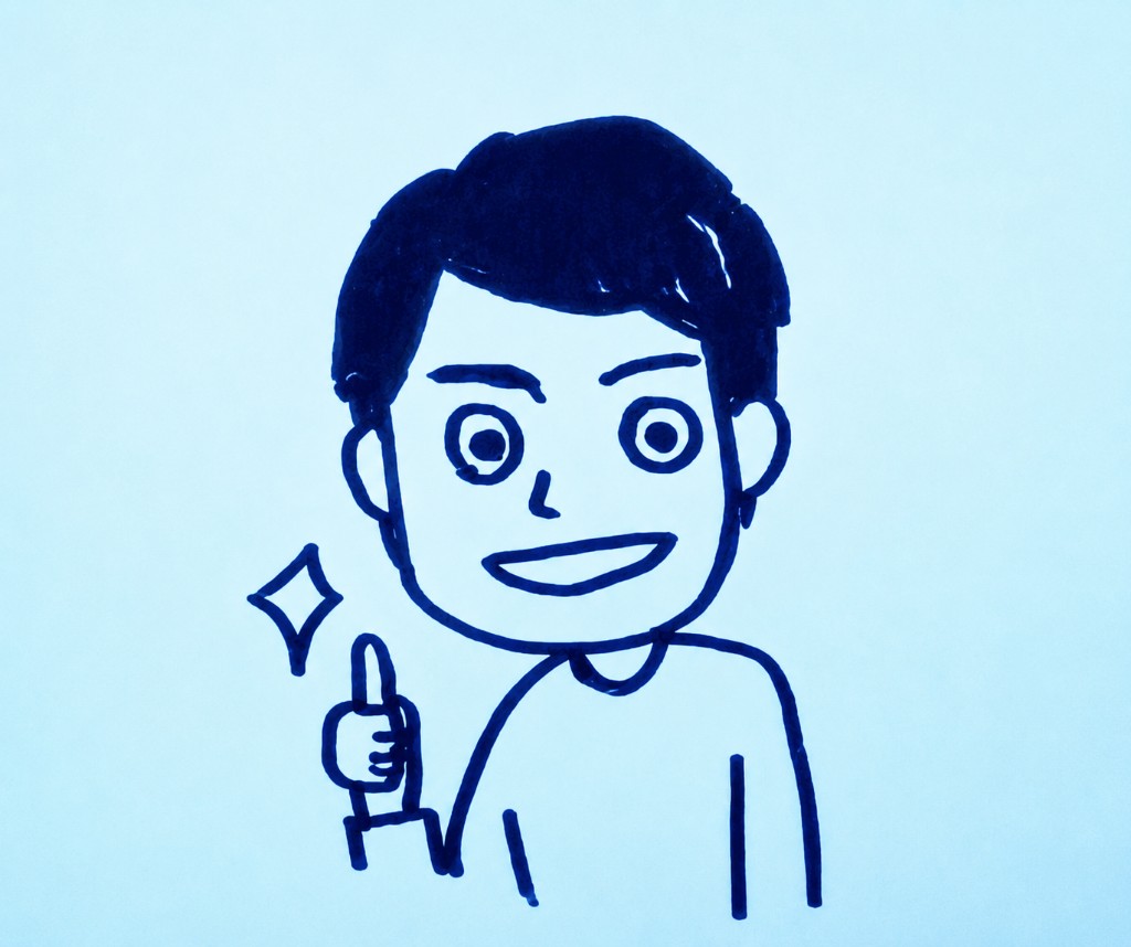 中嶌剛先生の似顔絵
